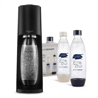 SODASTREAM Výhodný set Terra Black + lahve 2x 1l FUSE Ginger