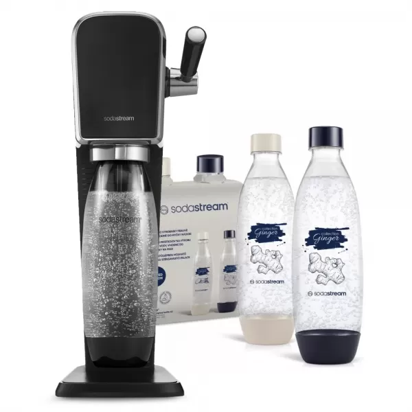 SODASTREAM Výhodný set Art Black + lahve 2x 1l FUSE Ginger